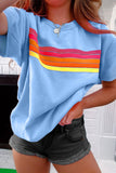 T-shirt Arc-en-Ciel Rétro | Coton Doux | Touche Colorée