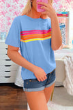 T-shirt Arc-en-Ciel Rétro | Coton Doux | Touche Colorée