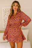 Robe Chemise Imprimée Bohème | Vibrante & Chic | Look Audacieux et Tendance
