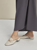 Mocassins Ouverts | Chaîne Ornée | Élégants & Confortables