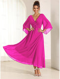 Robe Longue en Mousseline à Nœud Twist | Élégante et Fluide | Parfaite pour Mariages et Événements d'Été
