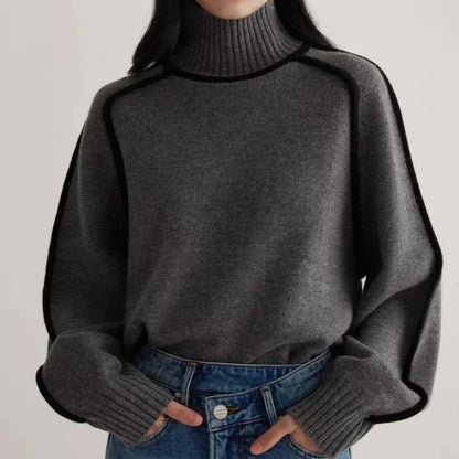 Pull Col Roulé Oversize | Confort & Élégance | Maille Chic