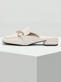 Mocassins Ouverts | Chaîne Ornée | Élégants & Confortables