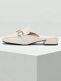 Mocassins Ouverts | Chaîne Ornée | Élégants & Confortables