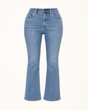 Jean Évasé Taille Haute | Bleu Clair | Galbant & Extensible