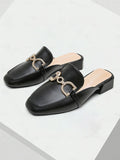 Mocassins Ouverts | Chaîne Ornée | Élégants & Confortables