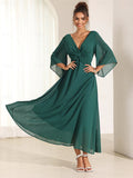 Robe Longue en Mousseline à Nœud Twist | Élégante et Fluide | Parfaite pour Mariages et Événements d'Été