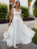 Robe Midi Élégante à Encolure Carrée | Silhouette Fluide | Chic Intemporel