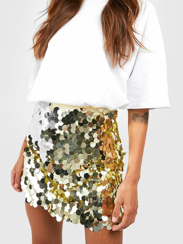 Jupe Mini à Sequins | Glamour et Brillante | Parfaite pour les Soirées et Événements