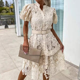 Robe Midi en Dentelle | Élégante | Féminine et Raffinée