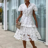 Robe Midi en Dentelle | Élégante | Féminine et Raffinée