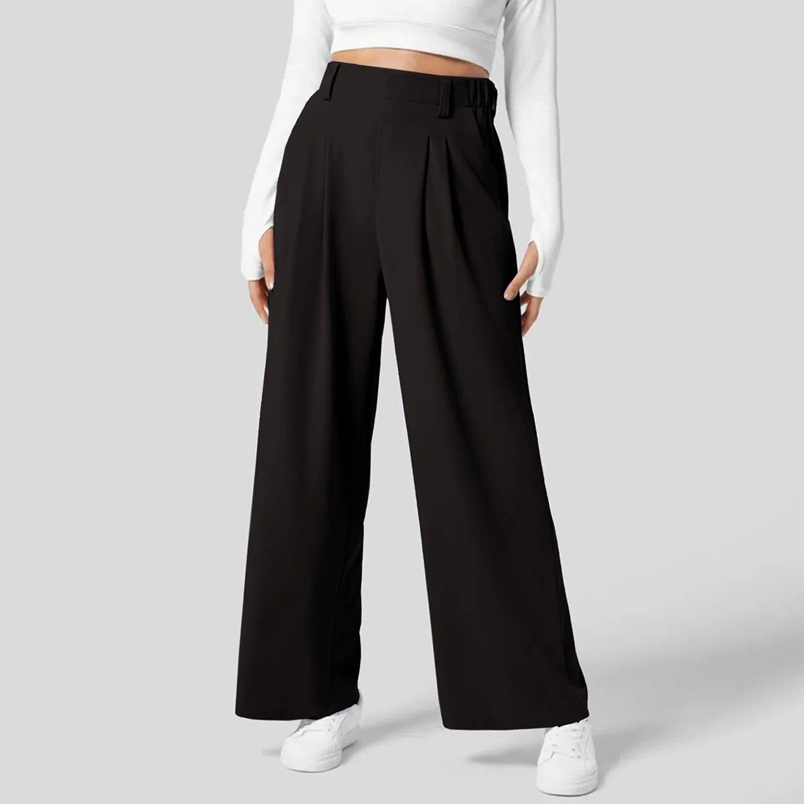 Pantalon Tailleur à Jambes Larges | Moderne | Élégance Décontractée