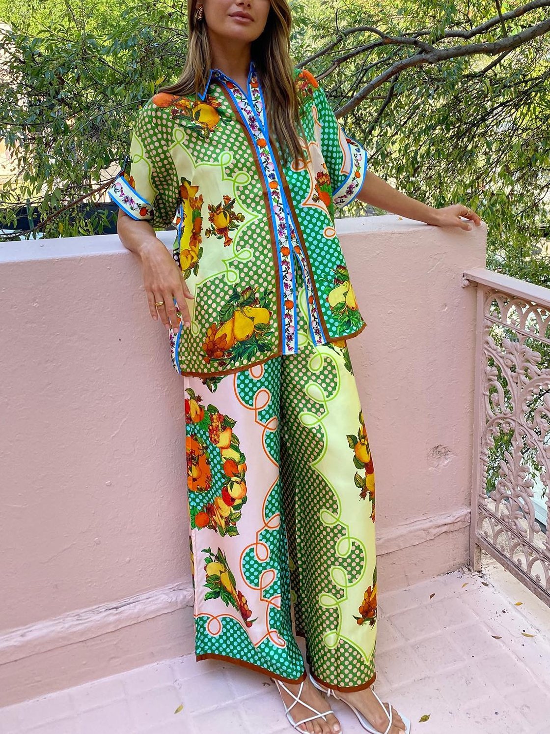 Ensemble Imprimé d'Été | Coloré & Audacieux | Parfait pour les Vacances et Looks Décontractés