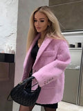 Veste Blazer en Fausse Fourrure | Coupe Oversize | Douce et Tendance