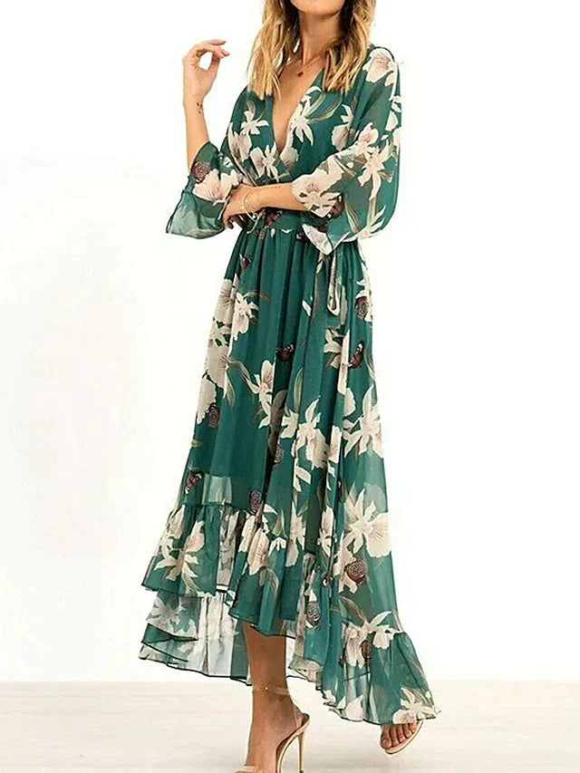 Robe Longue Fleurie | Bohème Chic | Légère et Fluide