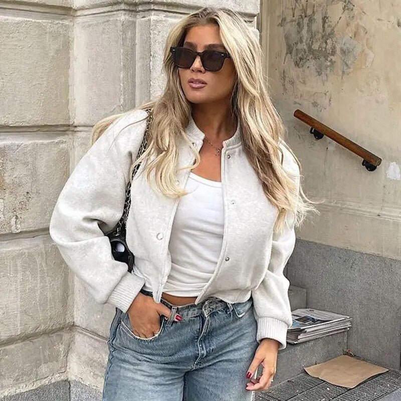 Veste Bomber en Laine | Classique & Confortable | Style Intemporel