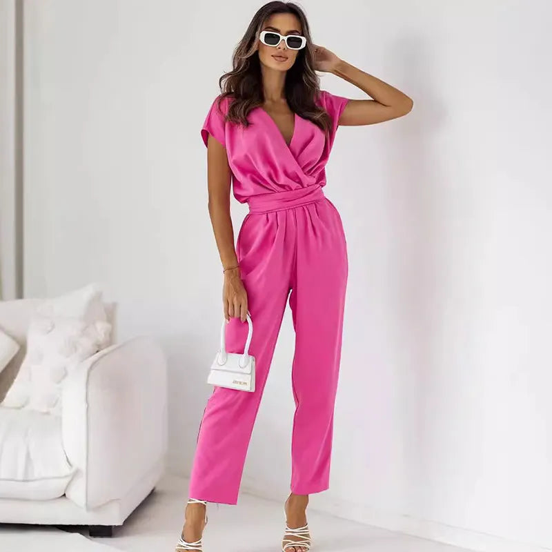 Combinaison Élégante Cache-Cœur | Chic | Coupe Flatteuse