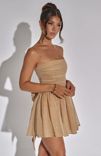 Robe Courte Pailletée Sans Bretelles | Glamour | Élégante & Chic