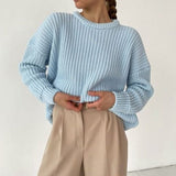 Pull Oversize Maille Épaisse | Confortable & Tendance | Parfait pour Superposer avec Style