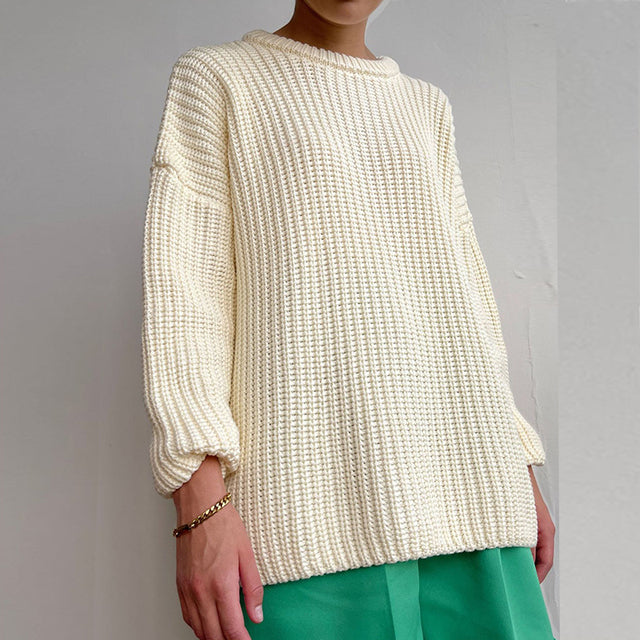 Pull Oversize Maille Épaisse | Confortable & Tendance | Parfait pour Superposer avec Style