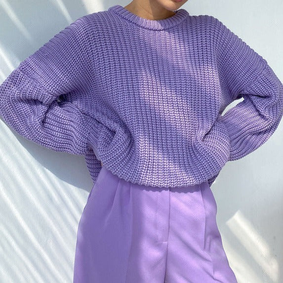 Pull Oversize Maille Épaisse | Confortable & Tendance | Parfait pour Superposer avec Style