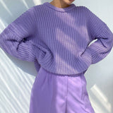 Pull Oversize Maille Épaisse | Confortable & Tendance | Parfait pour Superposer avec Style