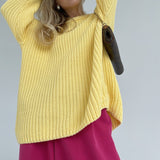 Pull Oversize Maille Épaisse | Confortable & Tendance | Parfait pour Superposer avec Style
