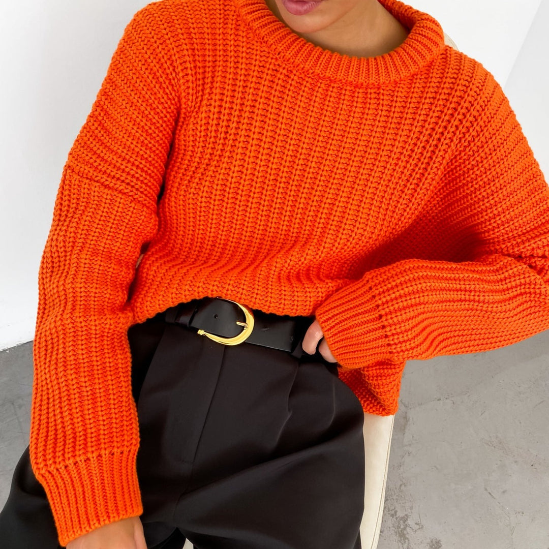 Pull Oversize Maille Épaisse | Confortable & Tendance | Parfait pour Superposer avec Style