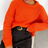 Pull Oversize Maille Épaisse | Confortable & Tendance | Parfait pour Superposer avec Style