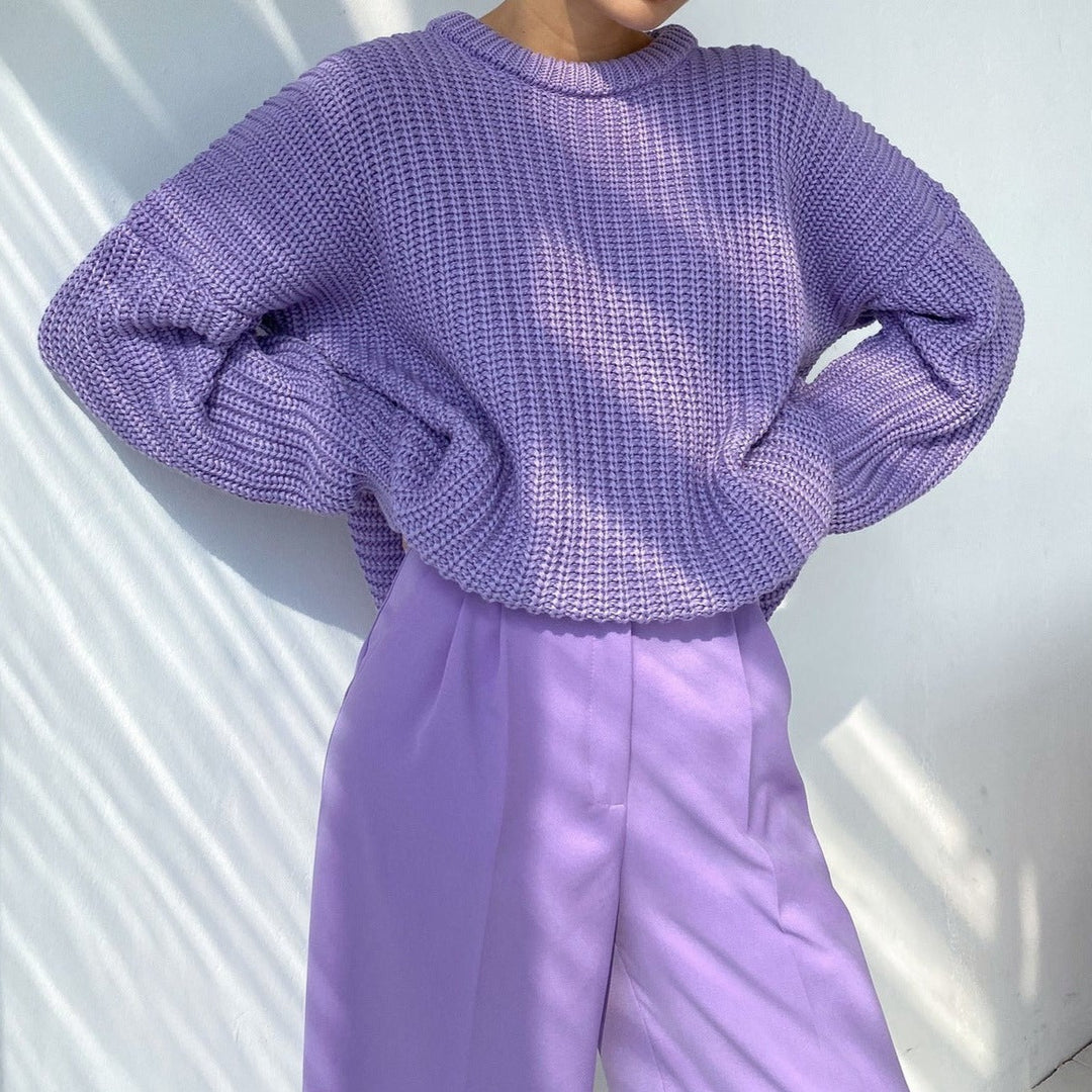 Pull Oversize Maille Épaisse | Confortable & Tendance | Parfait pour Superposer avec Style