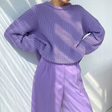 Pull Oversize Maille Épaisse | Confortable & Tendance | Parfait pour Superposer avec Style
