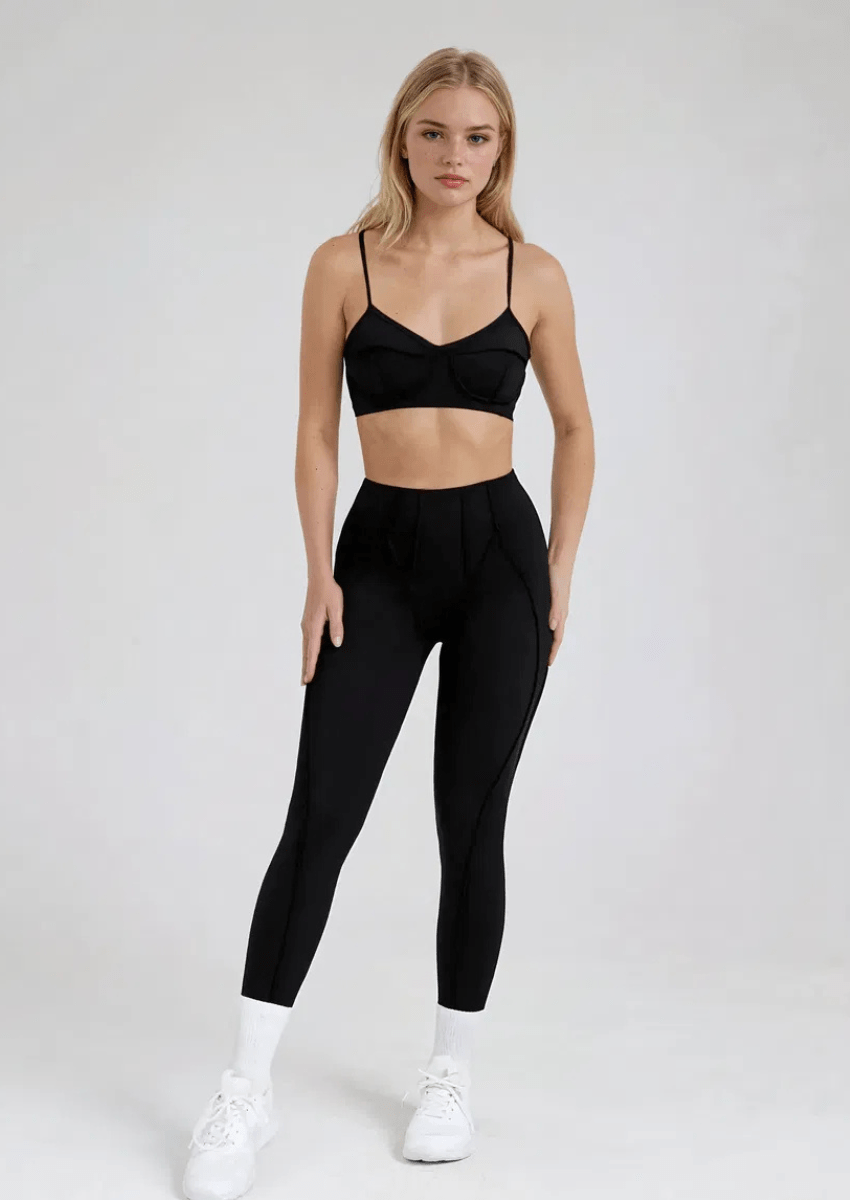 Ensemble de Sport Couture Contrastée | Gainant & Confortable | Stylé & Tendance