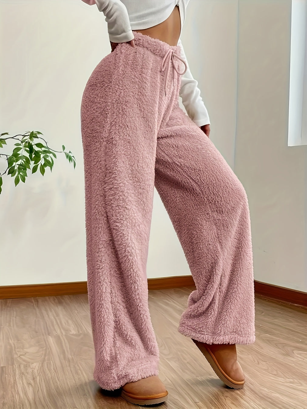 Pantalon Lounge en Polaire | Doux & Confortable | Chaleur Cocooning