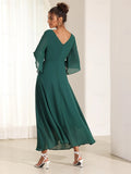 Robe Longue en Mousseline à Nœud Twist | Élégante et Fluide | Parfaite pour Mariages et Événements d'Été