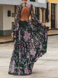 Robe Longue en Tulle Brodé | Élégante | Pièce Romantique