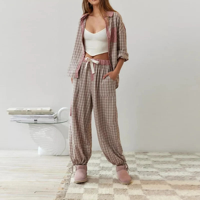 Pyjama Rayé Décontracté | Confort & Style | Loungewear Essentiel