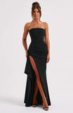 Robe Longue Bustier | Coupe Sculptée | Drapé Élégant