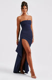 Robe Longue Bustier | Coupe Sculptée | Drapé Élégant