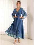 Robe Longue en Mousseline à Nœud Twist | Élégante et Fluide | Parfaite pour Mariages et Événements d'Été